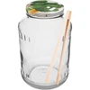 Βάζο 1,5 L, fi 82/6 με χρωματιστό καπάκι + λαβίδες ['γυάλινο βάζο', ' βάζο με βιδωτό καπάκι', ' βάζο για τουρσί αγγουριών', ' βάζο για αγγουράκια', ' βάζο με λαβίδες', ' λαβίδες για αγγουράκια', ' λαβίδες κουζίνας']