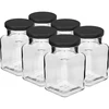Βάζο twist off 150 ml Cztery kąty fi 53 με μαύρο καπάκι, 6 τεμ. - 9 