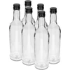 Μπουκάλι 500 ml Λεπτό, με μαύρο βιδωτό καπάκι, για βότκα, 6 τεμ. - 10 