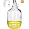 Νταμιτζάνα 5L με πώμα, οριζόντια υδατοπαγίδα και βιδωτό καπάκι - 7 