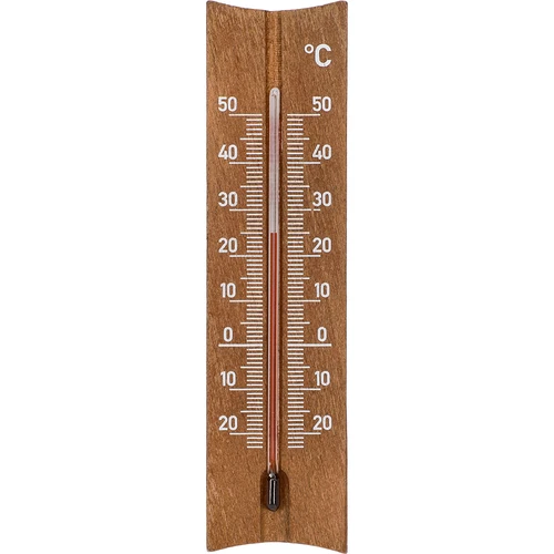 Θερμόμετρο δωματίου ξύλινο (-20 έως +50°C), σκούρο καφέ, 15cm