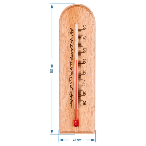 Θερμόμετρο δωματίου με σχέδιο (-20°C έως +50°C) 15cm - 3