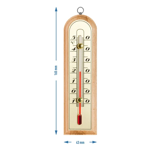Θερμόμετρο δωματίου με χρυσή κλίμακα (-10°C έως +50°C) 16 cm - 2