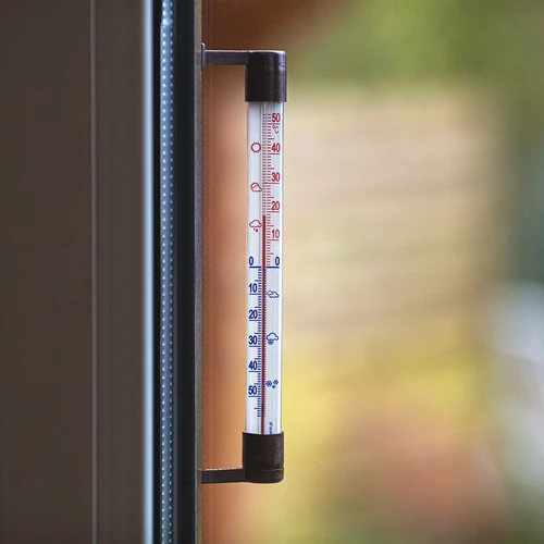 Θερμόμετρο εξωτερικού χώρου καφέ (-50°C έως +50°C) 22 cm - 6
