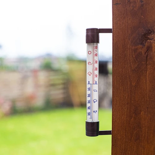 Θερμόμετρο εξωτερικού χώρου καφέ (-60°C έως +50°C) 23cm - 2