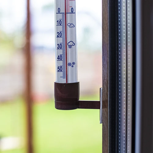 Θερμόμετρο εξωτερικού χώρου καφέ (-60°C έως +50°C) 23cm - 4
