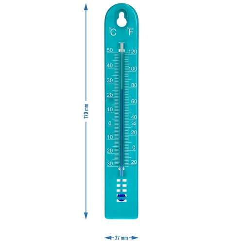 Θερμόμετρο γενικής χρήσης (-30 έως +50°C), 17 cm, μπλε - 4