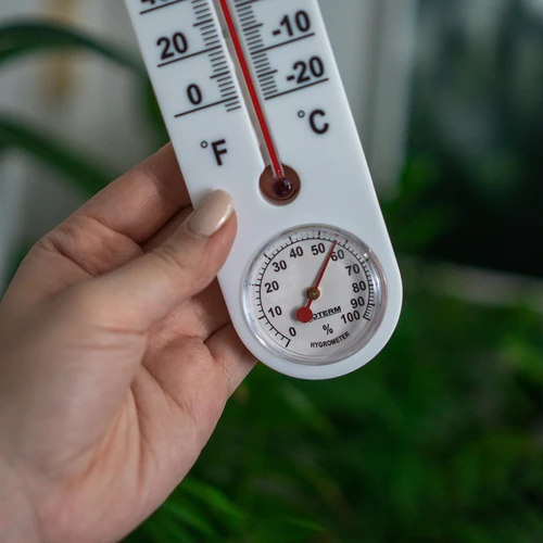 Θερμόμετρο γενικής χρήσης λευκό με υγρόμετρο (-20°C έως +50°C) 25 cm - 4