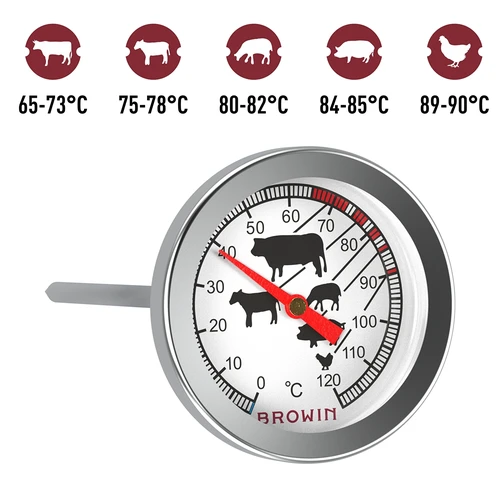 Θερμόμετρο για ψήσιμο κρεάτων (0°C έως +120°C) 12,5cm - 9