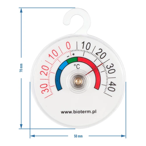 Θερμόμετρο για ψυγεία και καταψύκτες (-35°C έως +45°C) Ø 5cm - 2