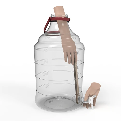 Άθραυστη νταμιτζάνα 25 L με λαβή και βρυσάκι - 6