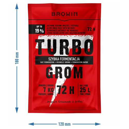 Αποστακτική μαγιά Turbo Grom 72h - 4