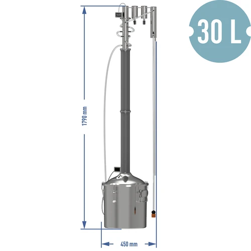 Αρθρωτός αποστακτήρας Convex ηλεκτρικός 30 L - Perun - 19