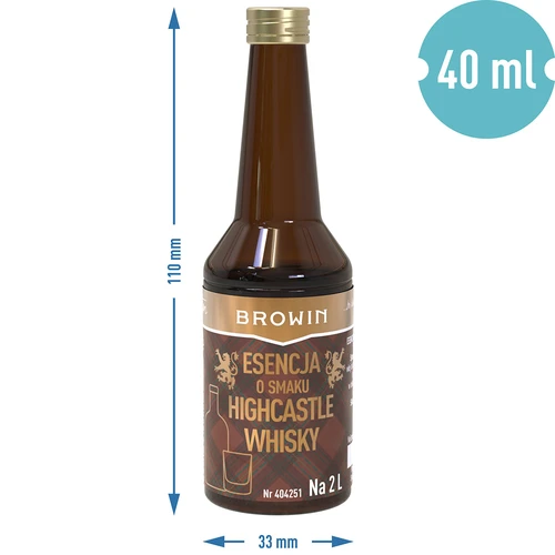 Εσάνς με γεύση ουίσκι Highcastle για 2 L - 40 ml - 7