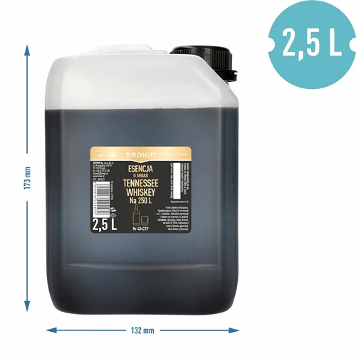 Εσάνς με γεύση ουίσκι Tennessee 2,5 L, για 250 L έτοιμου ποτού - 3