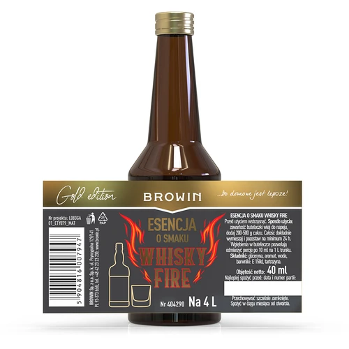 Εσάνς με γεύση Whisky Fire για 4 L, 40 ml - 4