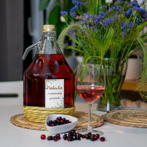 Αυτοκόλλητες ετικέτες 60 x 90 mm για μπουκάλια, βάζα, δώρα, με ανθικό μοτίβο - 20 τεμ. - 6