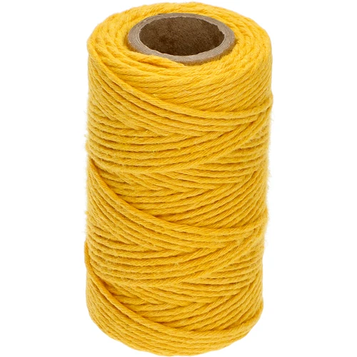 Βαμβακερός σπάγγος κίτρινος 2 mm/55 m/100 g