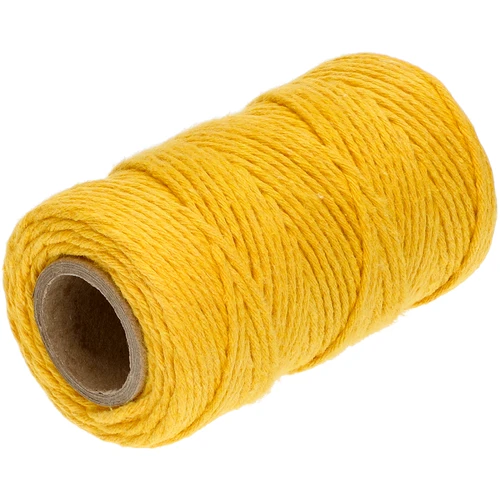 Βαμβακερός σπάγγος κίτρινος 2 mm/55 m/100 g - 2