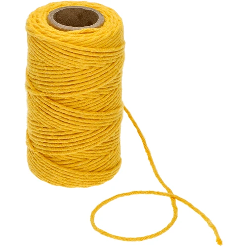 Βαμβακερός σπάγγος κίτρινος 2 mm/55 m/100 g - 3