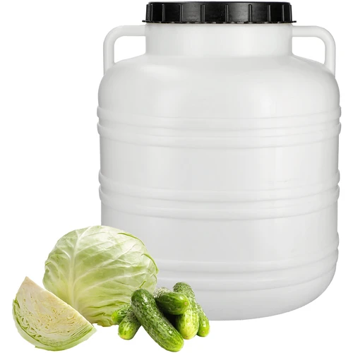 Βαρέλι Kiszonka 40L- λευκό, χειρολαβές - 3