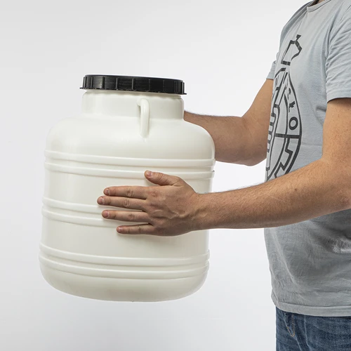 Βαρέλι Kiszonka 40L- λευκό, χειρολαβές - 9