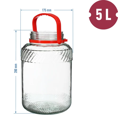 Βάζο 5 L με πλαστικό καπάκι - 6