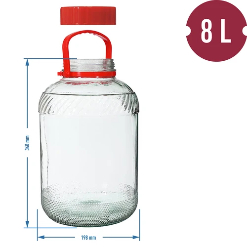 Βάζο 8 L με πλαστικό καπάκι - 6