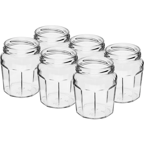 Βάζο Konfitura 230ml με μαύρο καπάκι fi63/4 - 6τεμ. - 4