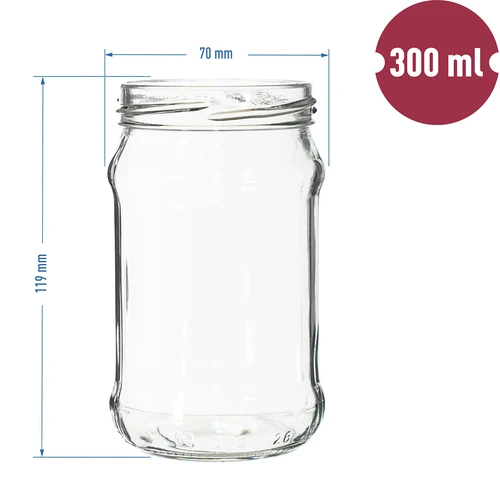 Βάζο TO 300 ml fi 66 - συσκευασία συρρίκνωσης 12 τεμ. - 7