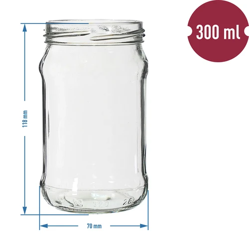 Βάζο TO 300 ml fi66, 6 τεμ. - 2