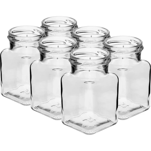 Βάζο twist off 150 ml Cztery kąty fi 53 με μαύρο καπάκι, 6 τεμ. - 3