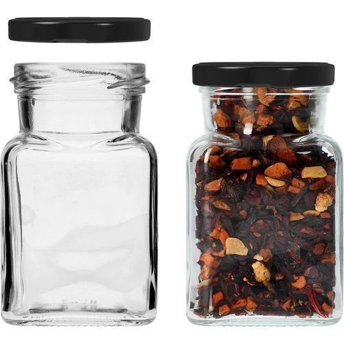 Βάζο twist off 150 ml Cztery kąty fi 53 με μαύρο καπάκι, 6 τεμ. - 4