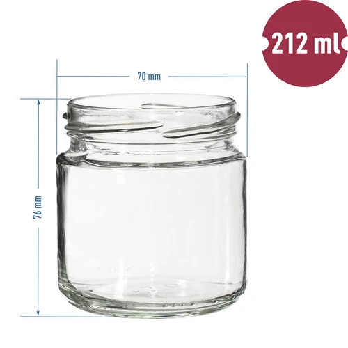 Βάζο twist-off 212 ml, φ 66 - 12 τεμ. - 7