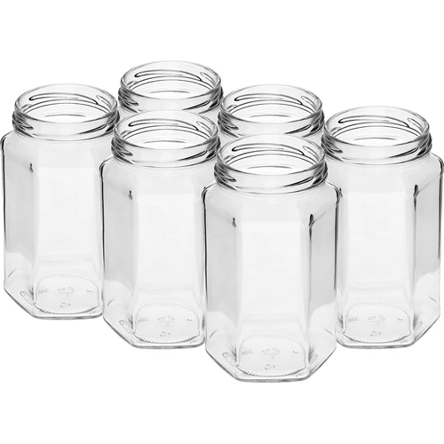 Βάζο twist-off 385ml με μαύρο καπάκι fi 63, 6 τεμ. - 3