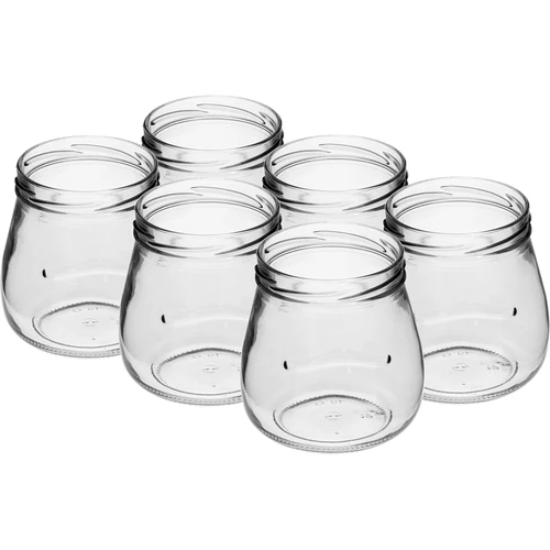 Βάζο Twist-Off 500 ml "Ανεστραμμένος Αμφορέας" με μαύρο καπάκι fi 82/6, 6 τεμ. - 3
