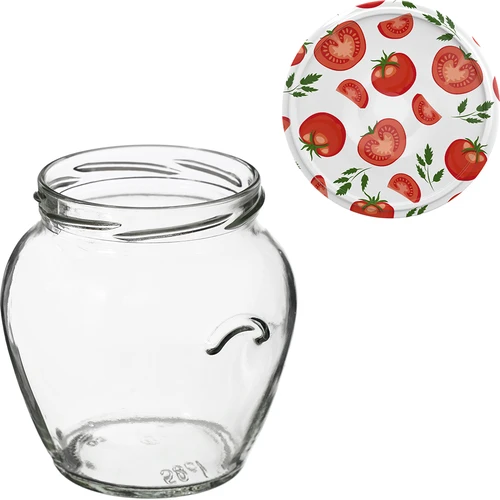 Βάζο Twist-Off Amfora 580 ml με χρωματιστό καπάκι fi82/6-6τεμ. - 11
