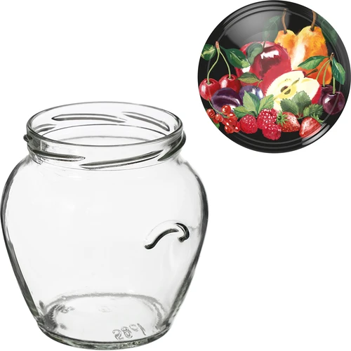 Βάζο Twist-Off Amfora 580 ml με χρωματιστό καπάκι fi82/6-6τεμ. - 8