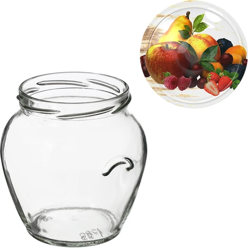 Βάζο Twist-Off Amfora 580 ml με χρωματιστό καπάκι fi82/6-6τεμ. - 7