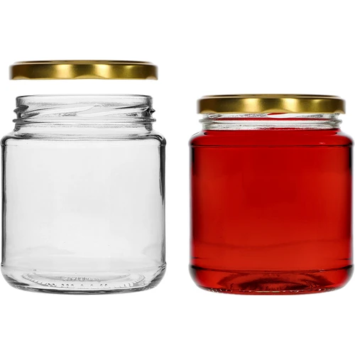 Βάζο twist-off, grubasek 580 ml με χρυσό καπάκι fi82/6, 6 τεμ. - 3