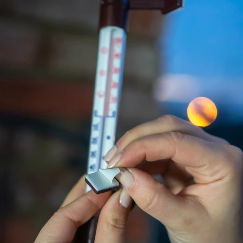 Εξωτερικό θερμόμετρο καφέ (-50°C έως +50°C) 18 cm - 6