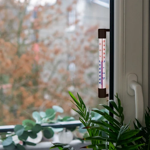 Εξωτερικό θερμόμετρο καφέ (-50°C έως +50°C) 18 cm - 7
