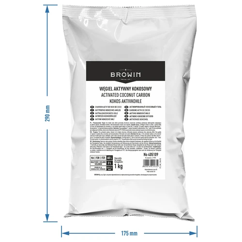 Ενεργός άνθρακας από κέλυφος καρύδας 1 kg x 2 - σετ - 5
