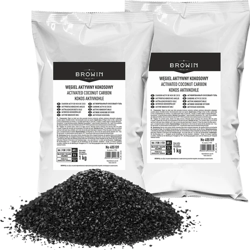 Ενεργός άνθρακας από κέλυφος καρύδας 1 kg x 2 - σετ