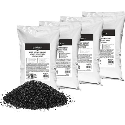 Ενεργός άνθρακας καρύδας 1 kg x 4 - σετ