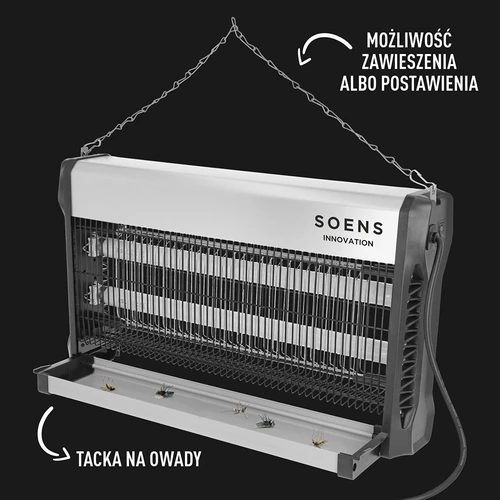 Εντομοπαγίδα UVA 40 W, ασημί - 5