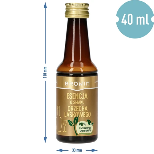 Εσάνς φουντουκιού για 4 L αλκοόλ - 40 ml - 8