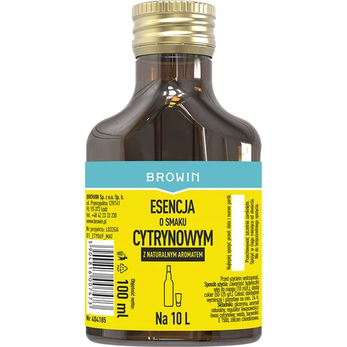 Εσάνς λεμονιού με φυσικό άρωμα για 10 L - 100 ml