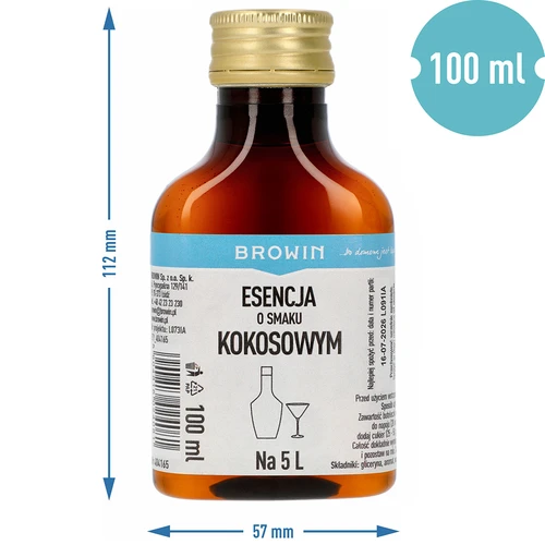 Εσάνς με γεύση καρύδας, για 5 L - 100 ml - 7