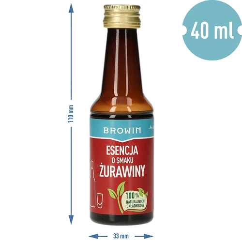 Εσάνς με γεύση κράνμπερι για 4 L - 40 ml - 8